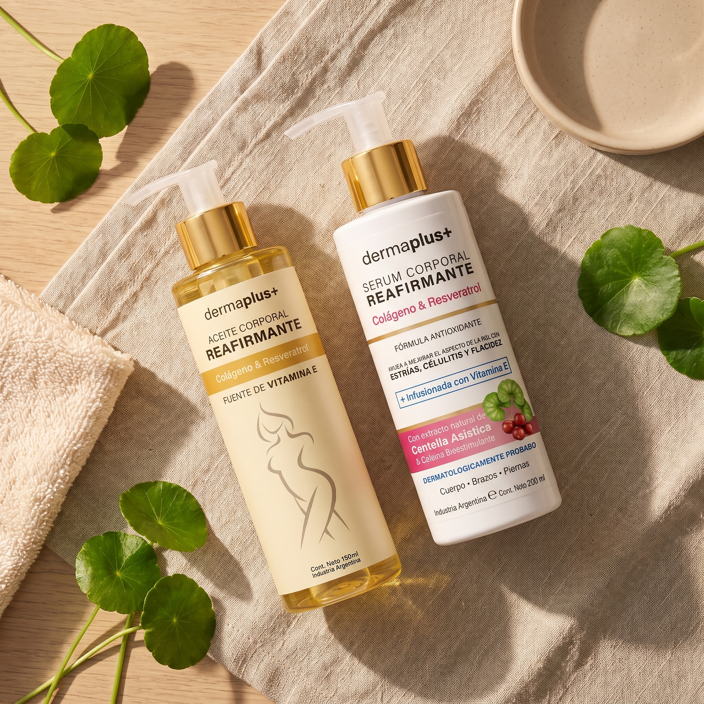 Sérum y Aceite con centella asiática