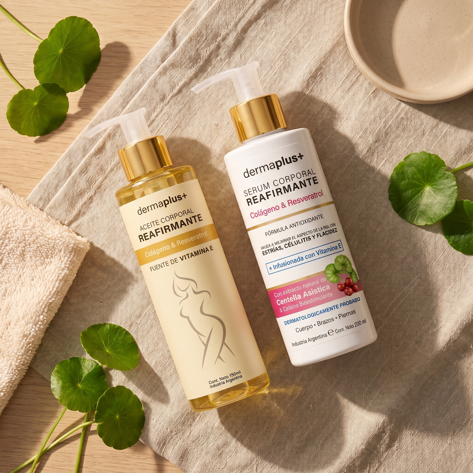 Sérum y Aceite con centella asiática